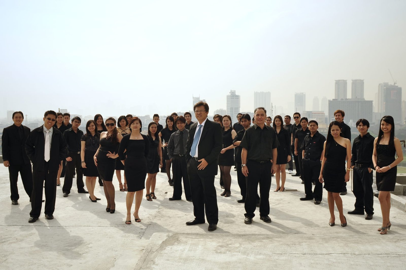 The TVAP team on a Manila rooftop — thirty years of architecture